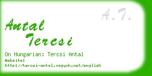 antal tercsi business card